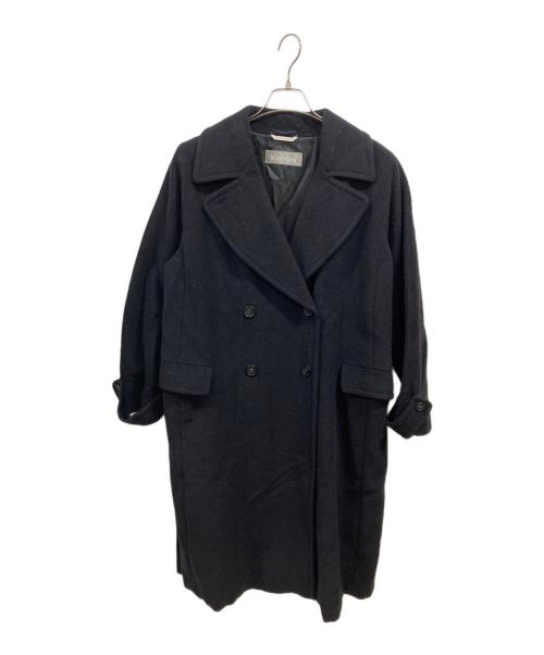 MaxMara（マックスマーラ）MaxMara (マックスマーラ) ウールチェスターコート ブラック サイズ:40の古着・服飾アイテム