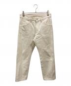 COMOLIコモリ）の古着「ストレートパンツ」｜ホワイト