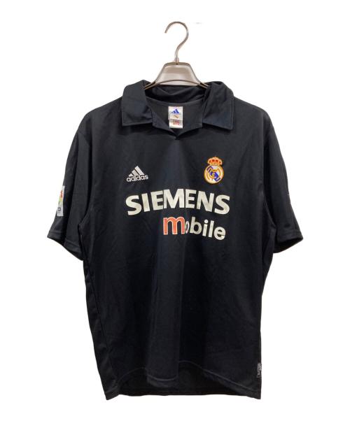 adidas（アディダス）adidas (アディダス) ポロシャツ ブラック サイズ:Mの古着・服飾アイテム