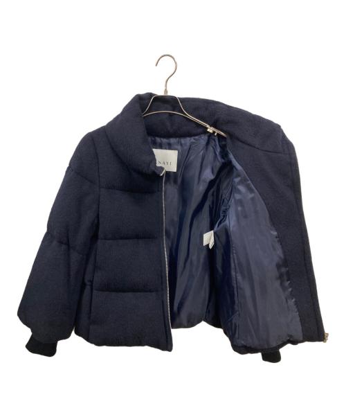 ANAYI（アナイ）ANAYI (アナイ) アルパカシャギーダウンコート ネイビー サイズ:Ｍの古着・服飾アイテム