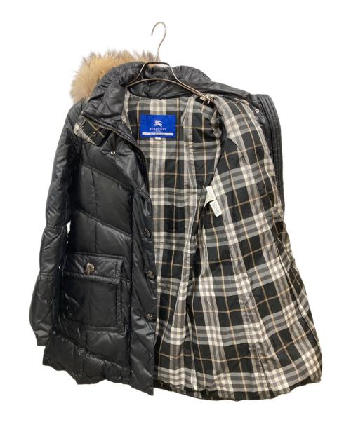 BURBERRY BLUE LABEL（バーバリー ブルー レーベル）BURBERRY BLUE LABEL (バーバリーロンドンブルーレーベル) ダウンジャケット　バーバリーロンドンブルーレーベル ブラック サイズ:Ｍの古着・服飾アイテム
