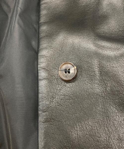 'S Max Mara（エスマックスマーラ）'S Max Mara (エスマックスマーラ) レザーフーデットコート　エスマックスマーラ ブラック サイズ:Ｍの古着・服飾アイテム
