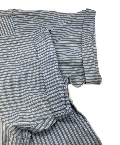 ARROW（アロー）ARROW (アロー) ストライプシャツ ブルー サイズ:Ⅼの古着・服飾アイテム