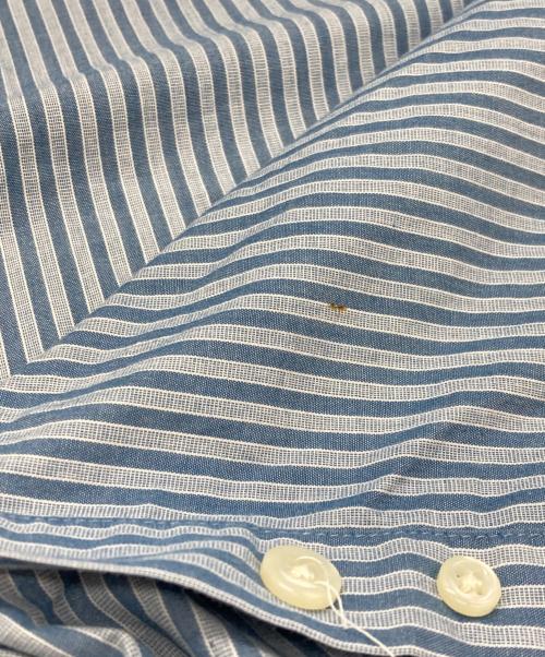 ARROW（アロー）ARROW (アロー) ストライプシャツ ブルー サイズ:Ⅼの古着・服飾アイテム