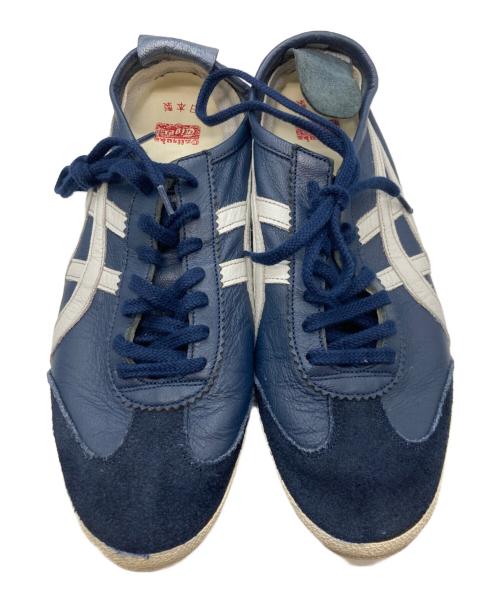 Onitsuka Tiger（オニツカタイガー）Onitsuka Tiger (オニツカタイガー) MEXICO 66 DELUXE　オニツカタイガー　TH938L ネイビー×ホワイト サイズ:26cmの古着・服飾アイテム