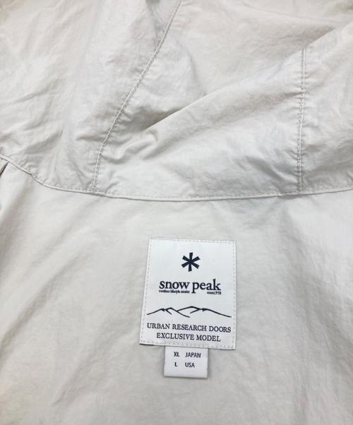 Snow peak（スノーピーク）snow peak (スノーピーク) URBAN RESEARCH　スノーピーク　UR-JK-25SU701 ベージュ サイズ:XLの古着・服飾アイテム