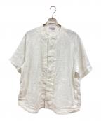 CAHLUMNカウラム）の古着「Linen Baseball Shirt」｜ホワイト