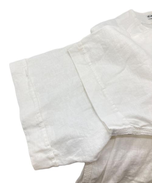 CAHLUMN（カウラム）CAHLUMN (カウラム) Linen Baseball Shirt ホワイト サイズ:Ｍの古着・服飾アイテム