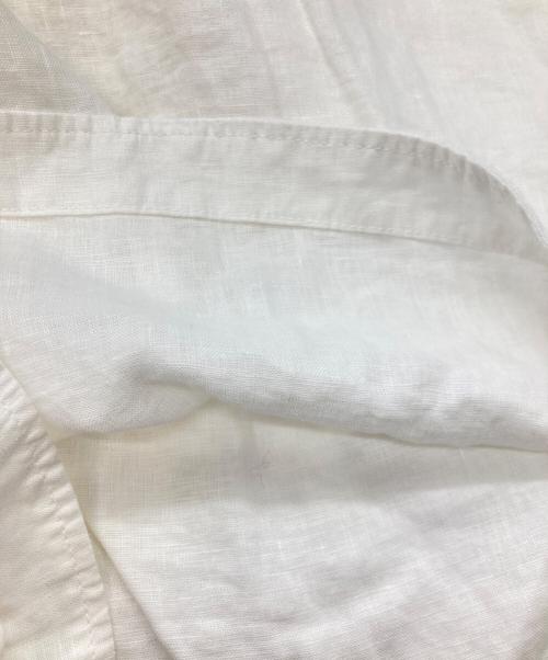 CAHLUMN（カウラム）CAHLUMN (カウラム) Linen Baseball Shirt ホワイト サイズ:Ｍの古着・服飾アイテム