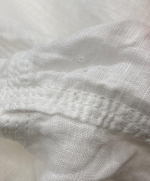 CAHLUMN（カウラム）CAHLUMN (カウラム) Linen Baseball Shirt ホワイト サイズ:Ｍの古着・服飾アイテム