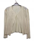 PLEATS PLEASEプリーツプリーズ）の古着「プリーツ加工カーディガン」｜ホワイト