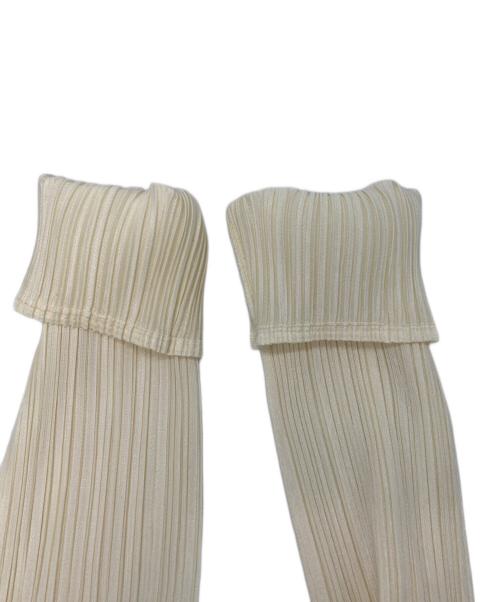 PLEATS PLEASE（プリーツプリーズ）PLEATS PLEASE (プリーツプリーズ) プリーツ加工カーディガン ホワイト サイズ:SIZE3の古着・服飾アイテム