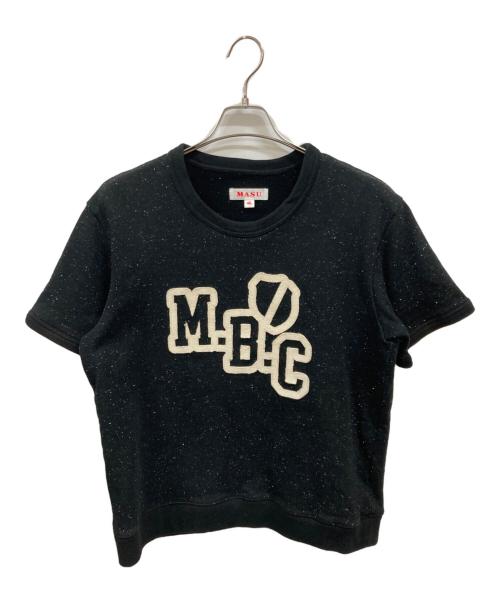 masu（エムエーエスユー）MASU (エムエーエスユー) M.B.C. HALF SLEEVE SWEAT SHIRT　エムエーエスユー　M25K6CS011 ブラック サイズ:46の古着・服飾アイテム