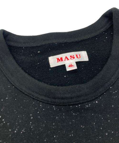 masu（エムエーエスユー）MASU (エムエーエスユー) M.B.C. HALF SLEEVE SWEAT SHIRT　エムエーエスユー　M25K6CS011 ブラック サイズ:46の古着・服飾アイテム