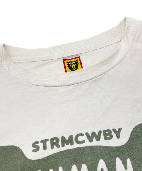 HUMAN MADE（ヒューマンメイド）HUMAN MADE (ヒューマンメイド) ロングスリーブTシャツ ホワイト サイズ:XXLの古着・服飾アイテム