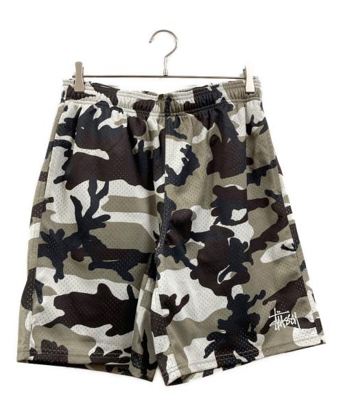 stussy（ステューシー）stussy (ステューシー) ハーフパンツ ホワイト×カーキ サイズ:Ｍの古着・服飾アイテム
