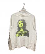 SAINT MICHAELセントマイケル）の古着「LS TEE LOVE UR SAINT　セントマイケル　SM-YS1-0000-017」｜ホワイト