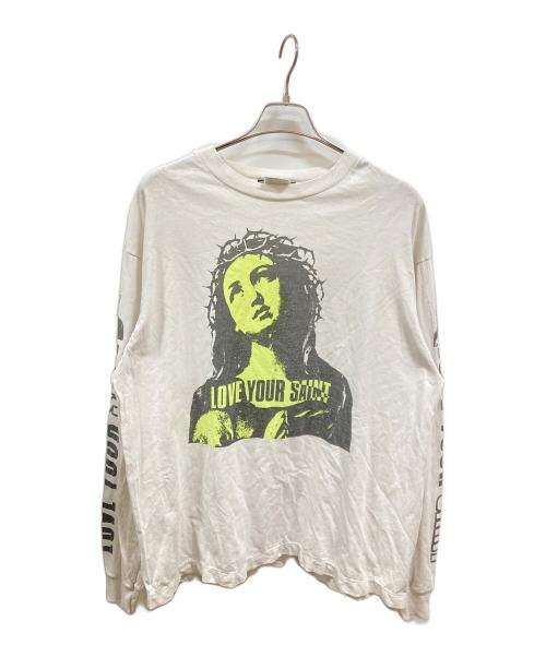 SAINT MICHAEL（セントマイケル）SAINT MICHAEL (セントマイケル) LS TEE LOVE UR SAINT　セントマイケル　SM-YS1-0000-017 ホワイト サイズ:Sの古着・服飾アイテム
