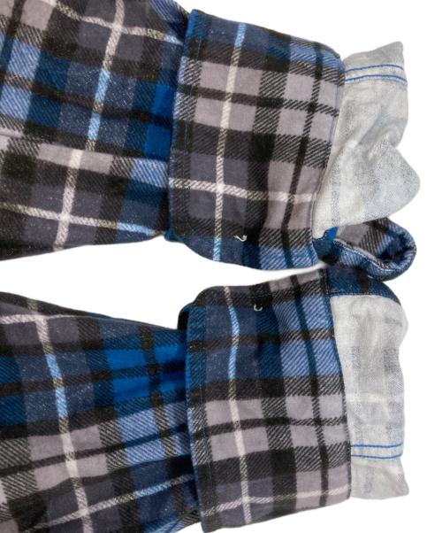 WACKO MARIA（ワコマリア）WACKO MARIA (ワコマリア) チェックネルシャツ　ワコマリア　 ブルー×ホワイト サイズ:Ｍの古着・服飾アイテム