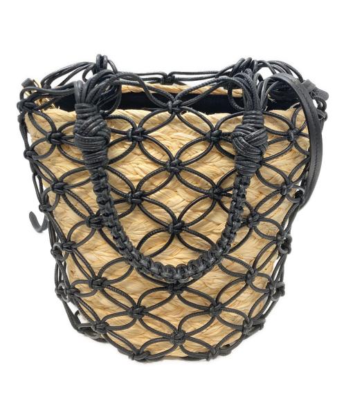 MIU MIU（ミュウミュウ）MIU MIU (ミュウミュウ) カゴバッグ　ミュウミュウ　5BE062　 ブラックの古着・服飾アイテム