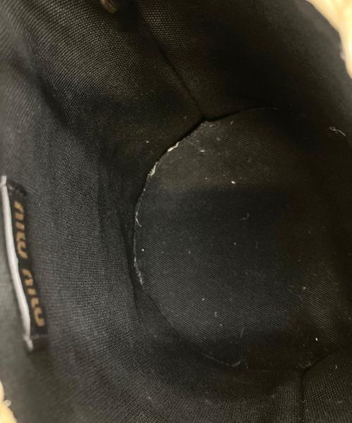 MIU MIU（ミュウミュウ）MIU MIU (ミュウミュウ) カゴバッグ　ミュウミュウ　5BE062　 ブラックの古着・服飾アイテム