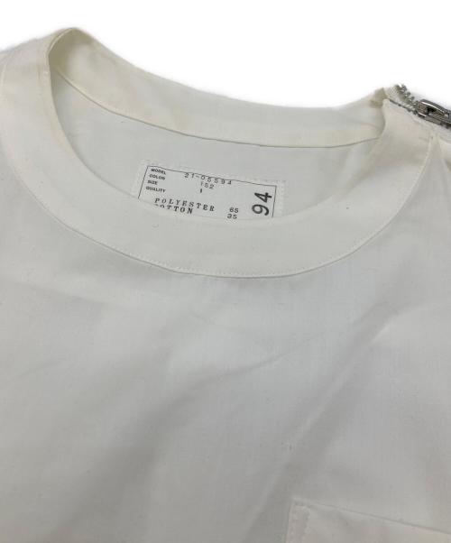 sacai（サカイ）sacai (サカイ) ショルダージップドッキングワンピース ブラック×ホワイト サイズ:1の古着・服飾アイテム