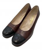 CHANELシャネル）の古着「ココマークパンプス シャネル」｜ブラウン