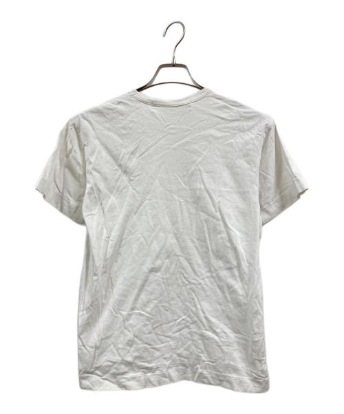 PLAY COMME des GARCONS（プレイコムデギャルソン）PLAY COMME des GARCONS (プレイコムデギャルソン) ハートワッペンTシャツ ホワイト サイズ:Mの古着・服飾アイテム