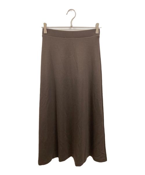 EVERYDAY I LIKE.（エヴリデイ アイ ライク）EVERYDAY I LIKE. (エヴリデイ アイ ライク) New Jersey Flare スカート　エヴリデイ アイ ライク ブラウン サイズ:36の古着・服飾アイテム