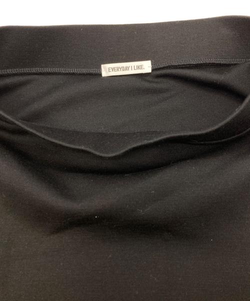 EVERYDAY I LIKE.（エヴリデイ アイ ライク）EVERYDAY I LIKE. (エヴリデイ アイ ライク) New Jersey Flare スカート ブラック サイズ:36の古着・服飾アイテム