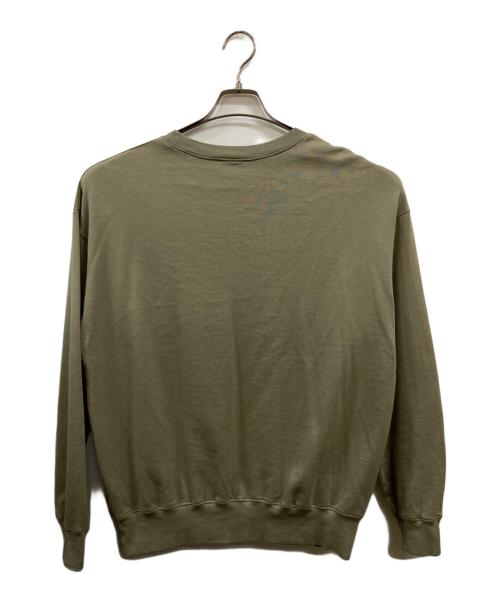 AURALEE（オーラリー）AURALEE (オーラリー) SUPER HIGH GAUGE SWEAT P/O グリーン サイズ:3の古着・服飾アイテム