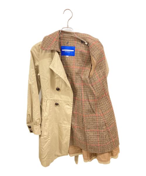 BURBERRY BLUE LABEL（バーバリー ブルー レーベル）BURBERRY BLUE LABEL (バーバリーロンドンブルーレーベル) トレンチコート　バーバリーロンドンブルーレーベル　E1A14-850-42 ベージュ サイズ:38の古着・服飾アイテム