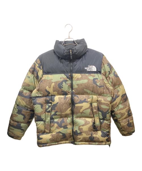 THE NORTH FACE（ザ ノース フェイス）THE NORTH FACE (ザ ノース フェイス) Novelty Nuptse Jacket　ザ ノース フェイス　ND92235 ブラック×カーキ サイズ:Ｌの古着・服飾アイテム