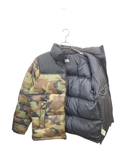 THE NORTH FACE（ザ ノース フェイス）THE NORTH FACE (ザ ノース フェイス) Novelty Nuptse Jacket　ザ ノース フェイス　ND92235 ブラック×カーキ サイズ:Ｌの古着・服飾アイテム