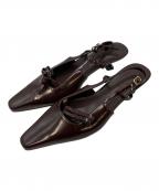 Sea Room lynnシールームリン）の古着「ストラップミュール」｜ブラウン