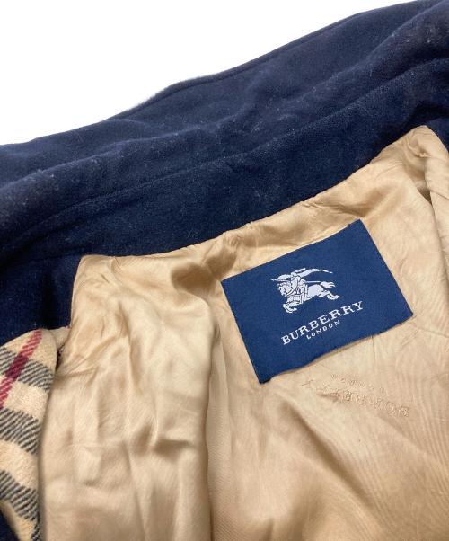 BURBERRY LONDON（バーバリーロンドン）BURBERRY LONDON (バーバリーロンドン) 裏地ノバチェックステンカラーコート ネイビー サイズ:不明の古着・服飾アイテム