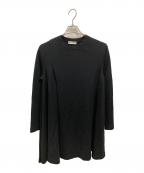 BALENCIAGAバレンシアガ）の古着「ニットAラインワンピース　バレンシアガ　359670 T1283」｜ブラック