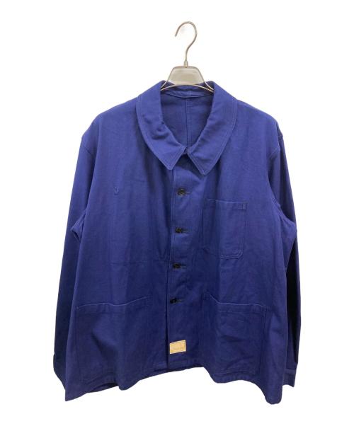 古着（フルギ）古着 (フルギ) コットンフレンチワークジャケット ネイビー サイズ:不明の古着・服飾アイテム
