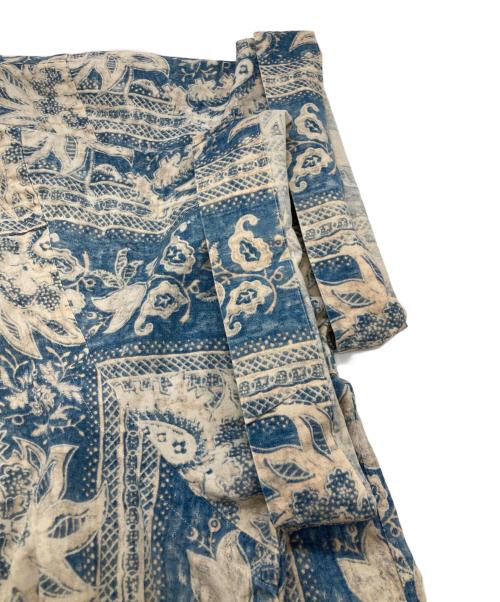 POLO RALPH LAUREN（ポロ・ラルフローレン）POLO RALPH LAUREN (ポロ・ラルフローレン) オープンカラーシャツ ブルー×アイボリー サイズ:XXLの古着・服飾アイテム