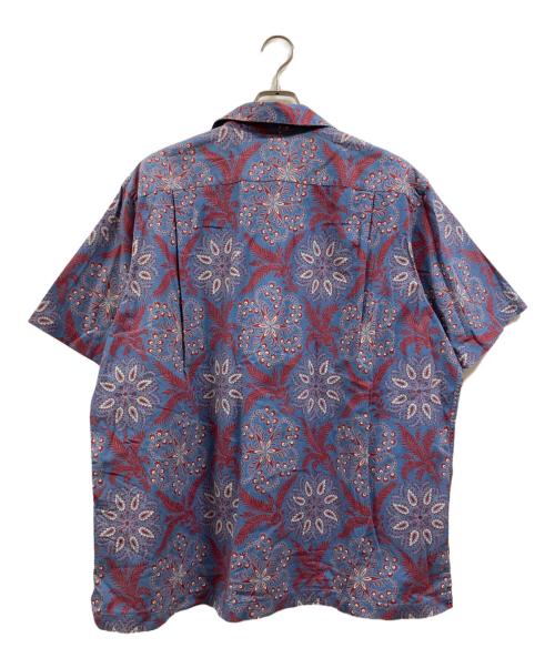 POLO RALPH LAUREN（ポロ・ラルフローレン）POLO RALPH LAUREN (ポロ・ラルフローレン) オープンカラーシャツ ブルー×レッド サイズ:XLの古着・服飾アイテム