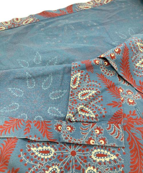 POLO RALPH LAUREN（ポロ・ラルフローレン）POLO RALPH LAUREN (ポロ・ラルフローレン) オープンカラーシャツ ブルー×レッド サイズ:XLの古着・服飾アイテム