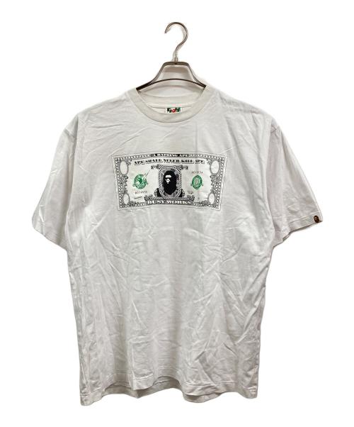 A BATHING APE（ア ベイシング エイプ）A BATHING APE (ア ベイシング エイプ) Tシャツ ホワイト サイズ:Ⅼの古着・服飾アイテム