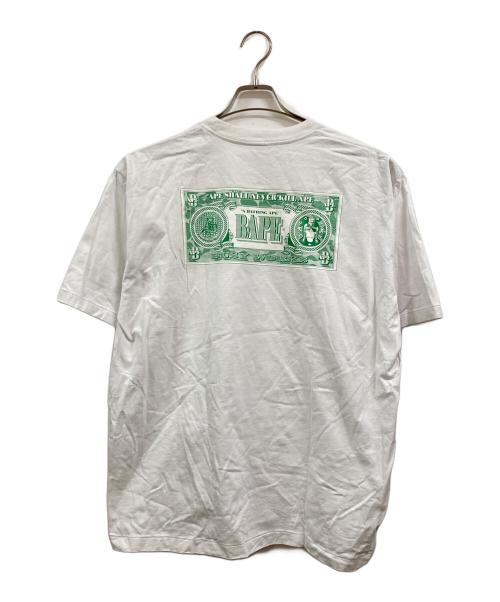 A BATHING APE（ア ベイシング エイプ）A BATHING APE (ア ベイシング エイプ) Tシャツ ホワイト サイズ:Ⅼの古着・服飾アイテム