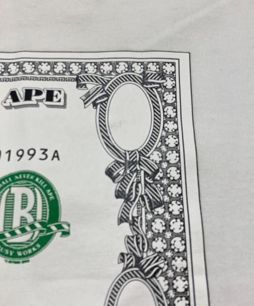 A BATHING APE（ア ベイシング エイプ）A BATHING APE (ア ベイシング エイプ) Tシャツ ホワイト サイズ:Ⅼの古着・服飾アイテム