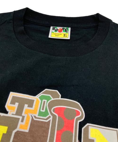 A BATHING APE（ア ベイシング エイプ）A BATHING APE (ア ベイシング エイプ) Tシャツ ブラック サイズ:XLの古着・服飾アイテム