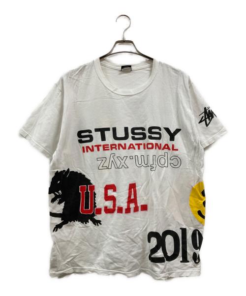 stussy（ステューシー）stussy (ステューシー) CACTUS (カクタス) PLANT FLEA MARKET ホワイト サイズ:Lの古着・服飾アイテム