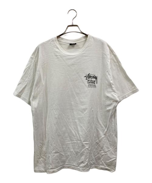 stussy（ステューシー）stussy (ステューシー) MUSHROOMS IN THE CLOUD TEE ホワイト サイズ:XLの古着・服飾アイテム