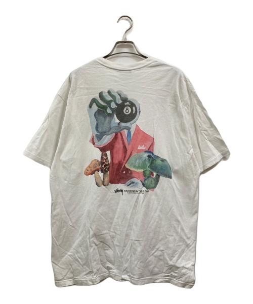 stussy（ステューシー）stussy (ステューシー) MUSHROOMS IN THE CLOUD TEE ホワイト サイズ:XLの古着・服飾アイテム