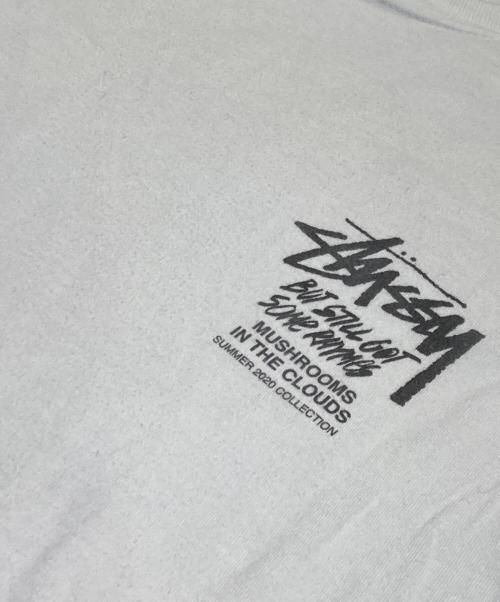 stussy（ステューシー）stussy (ステューシー) MUSHROOMS IN THE CLOUD TEE ホワイト サイズ:XLの古着・服飾アイテム