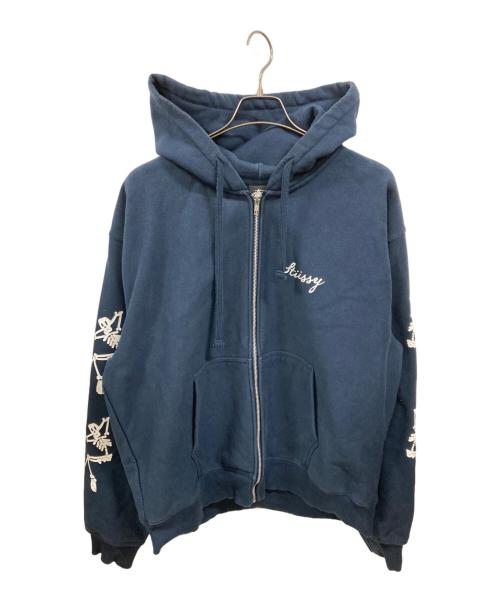 stussy（ステューシー）stussy (ステューシー) PARADISE LOST ZIP HOODIE ネイビー サイズ:XLの古着・服飾アイテム
